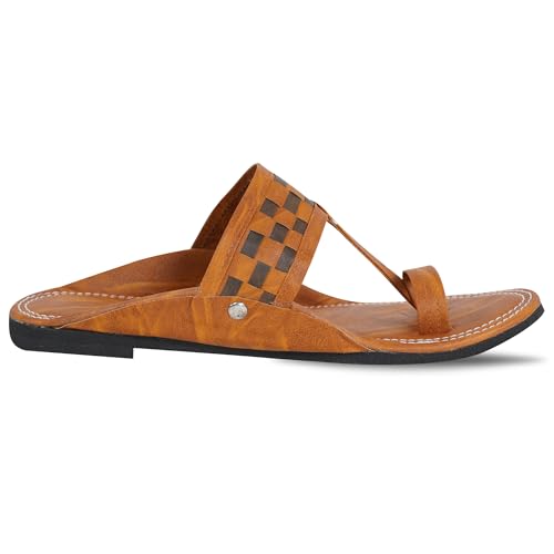 Image of DFR Ethnic Sandals For Boys Men, Comfortable Men's Rajasthani Slipper Chappals