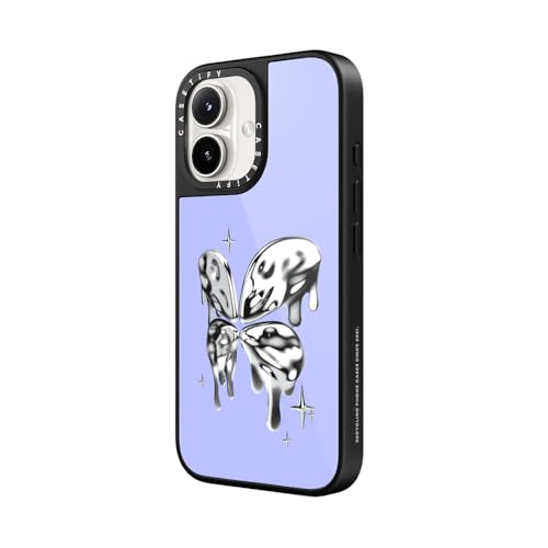 Coque iPhone 16 CASETiFY Papillon Chromé idéale pour vos sorties