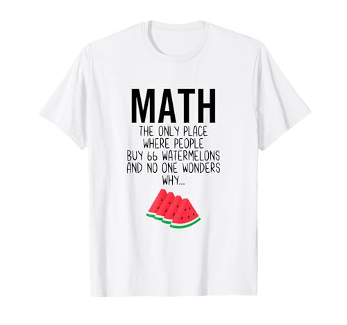 Se sei un insegnante di matematica, geometria o algebra, adorerai questo fantastico tema Matematica The Only Place Where People Buy 66 Angurie torna a scuola. Indossa questo divertente vestito nerd geek mat per la giornata dell'insegnante, pi day, settimana di apprezzamento dell'insegnante o laurea.