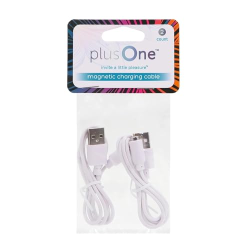 plusOne Official Magnetic Charging Cables, USB Charger, Durable Replacement DC Charging Cables, USB Adapter Cord, DC Power Cable, Plug Charging Cord, 2 Count
