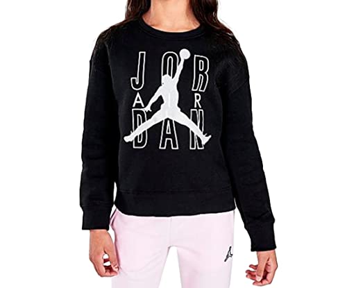 Glitter Jumpman Girls Light Sweater Size Medium Color Black and White