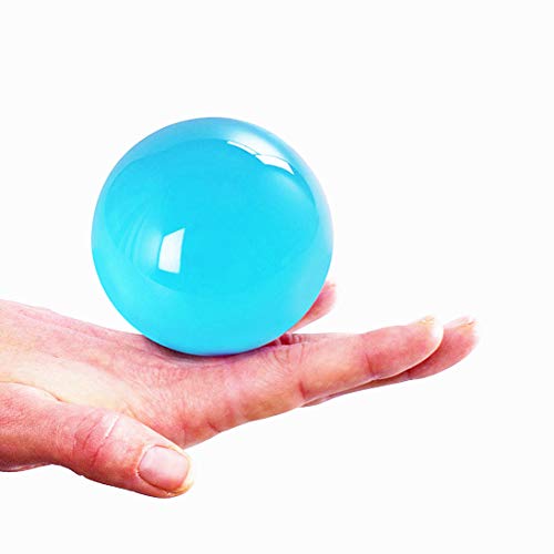 DSJUGGLING Aqua Acrylic Contact Juggling Ball - 76mm (3 Inches) -Blue