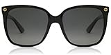 Black/Grey Shaded Gucci Gafas de sol GG0022S 007 negro tamaño de 57 mm de gafas de mujeres