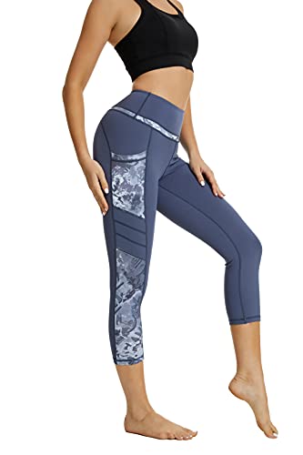 Zinmore Women's Capri Yoga Pants Exercise Running Workout Leggings With Pockets Xl 029 #TOP4