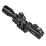 WKP 3-12X44 SAL Compact Hunting Scopes Side Parallax Adjustment Glass Etched Reticle RG Illuminated Scout Scope Long Eye Relief