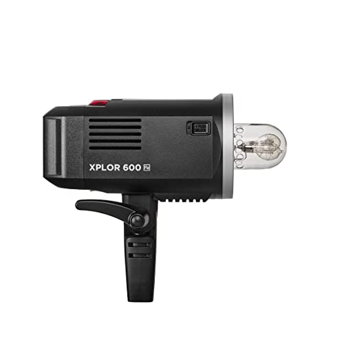 Flashpoint XPLOR 600 HSS Outdoor Battery Powered Studio Flash Strobe Monolight w/Built-in R2 2.4GHz Radio Remote System, Bowens Mount, 600Ws 11.1V 8700mAh Lithium Battery, 450 Full Power Flashes
