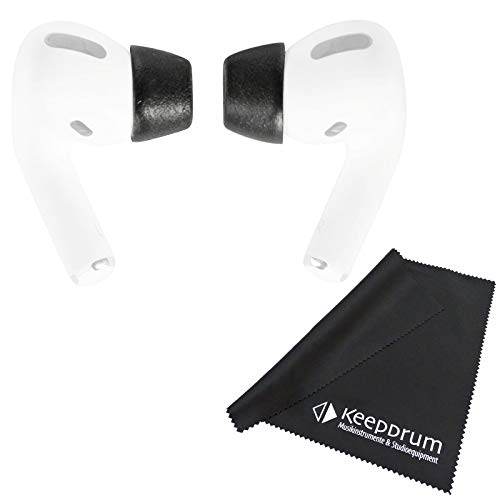 Embouts AirPods Pro en mousse évitant la glisse avec microfibre