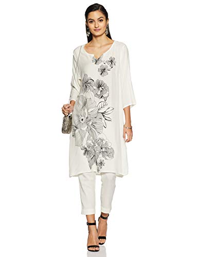 Image of Indigo Women's Rayon Straight Kurta