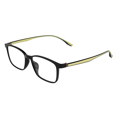 Image of Blue Light Blocking Glasses for Men & Women | Blue Cut Anti Eye Strain & UV Protection Eyeglasses for Computer, Gaming & Mobile | Stylish Rectangle Frame Chasmaa