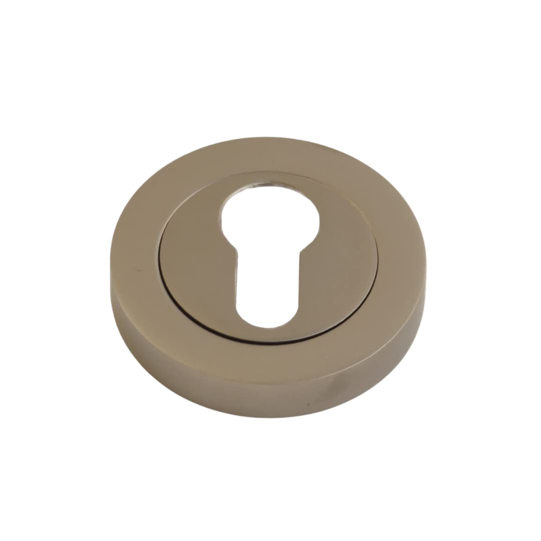 ONYX DESIGN Keyhole Euro Escutcheon on Gunmetal Keyhole Cover on Gunmetal for Internal Doors for Security and Protection from Key Damage