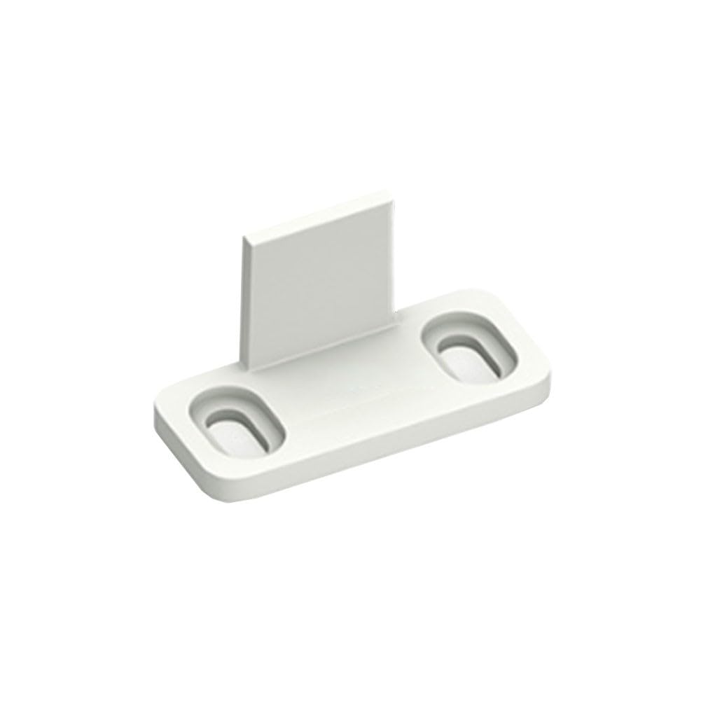 Heavy Duty Sliding Door Floor Guide Floor Mounted for Barn and Pocket Doors Suitable for Grooved and Non Grooved Doors to Prevent Swinging (white)