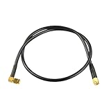 Le paquet comprend : 1 câble coaxial SuperFlex RG58 SMA vers SMA coudé amélioré de 60 cm.