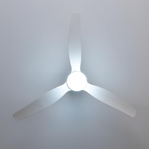 Cecotec - DDeckenventilatoren mit Licht EnergySilence Aero 5600 Aqua White&Black Connected, 132 cm, 40 W, LED 20W Licht, 3 Flügel… – Ansicht 4