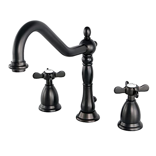 Kingston Brass KS1995BEX Essex Widespread Bathroom Faucet, 8-1/2 In Spout Reach, Oil Rubbed Bronze
