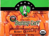 Zanahorias frescas orgánicas para bebés, 2 paquetes de 1 libra cada uno