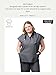 Peelz Lindsey 2-Pocket Mandarin Collar Fashion Scrub Tops for Women - Soft Stretch Fabric, Women's Scrub Top, Comfort Fit, Heather Grey, XX-Large