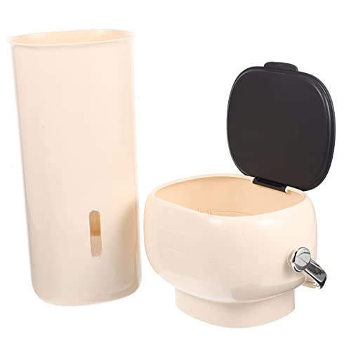 DECORNIJIA Dispensador de Vasos Desechables Pared con Diseño Automático y Tapa Organizador Compacto para Almacenamiento Higiénico Cocina y Oficina
