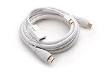 KabelDirekt – Mini Displayport  HDMI Adapterkabel (Full HD 1080p 3D, 2m HDMI Kabel weiß) – TOP Series