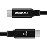 XZOND USB C to USB C 3.2 Gen 2x2 Cable - 20Gbps Data Transfer - 4K 60Hz HDR Monitor Video - 100W PD