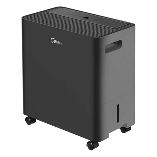 Image of Midea 50 pt. Smart Access Dehumidifier with Built-in Pump for spaces up to 4,500 sq. ft MAD50PS1AWBL