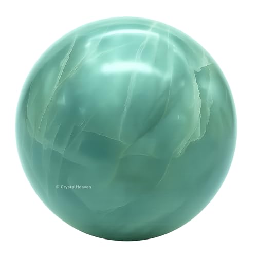 Image of Certified Aquamarine Crystal Ball for Meditation - Premium Crystal Vastu Items for Home and Feng Shui Items for Good Luck - Ideal for Pooja Supplies and Spiritual Practices (2 inch Inch)