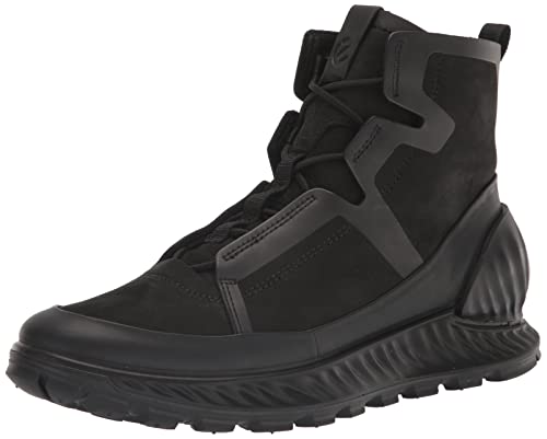 Ecco Men's Exostrike Stealth Mid Hiking Boot, Black/Black Nubuck, 11-11.5 #TOP28