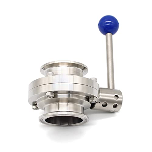 Vanne tri-clamp 76mm en acier inoxydable SS304 finition polie miroir et joint sanitaire - 5
