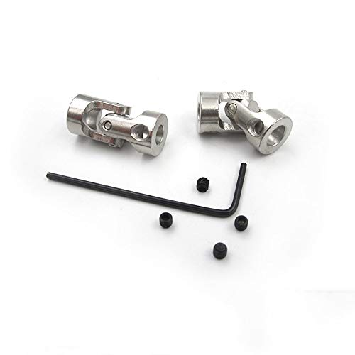 SUOFEILAIMU-PHONE CASE Metal Coupler 2/3/3.17/4/5/6/6.35/8/10mm Shaft Coupler for Motor Connector Metal Universal Joint Coupling (Inner Diameter : 2mm 2.3mm)