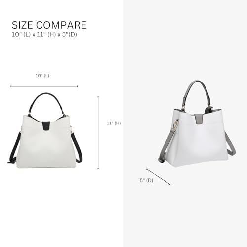 Bolso Satchel Hobo Tote para Mujer de Cuero Vegano Tati miniatura 3