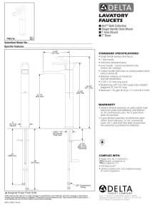 Delta Ara Elegance Stainless Steel Single Handle Vessel Bathroom Faucet