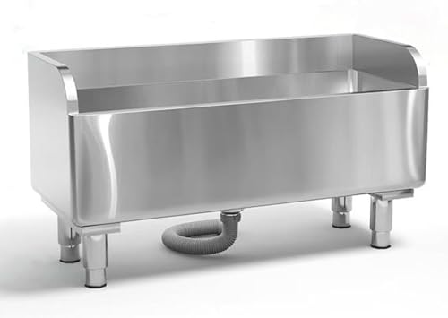 Fregadero comercial de acero inoxidable resistente para lavadero 2