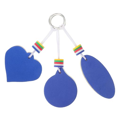 INOOMP 3stücke Teiliges Schwimmende Schlüsselanhänger Aus Leichte Bunte Schlüsselringe Für Wassersport Bootfahren Angeln Und Outdoor-aktivitäten Mit Ovalen Herzförmigen Und Runden