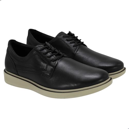 Sapato Masculino Pegada Vibes em Couro Preto - 43