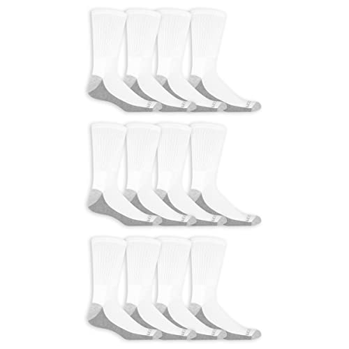 Fruit of the Loom Men's Dual Defense Crew Socks 12 Pair2