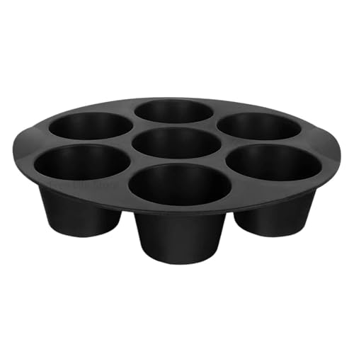 Molde de Silicona Antiadherente for Tartas de 7 Pulgadas, Redondo, for freidora de Aire de 3,5 a 5,8 l, Horno microondas, Bandeja for Hornear, Accesorios for freidora de Aire