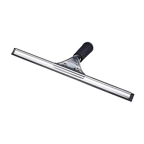 Bayersan Squeegee Stainless Steel Window Cleaning Equipment Shower Wiper with Blade (18 Inches) Cover