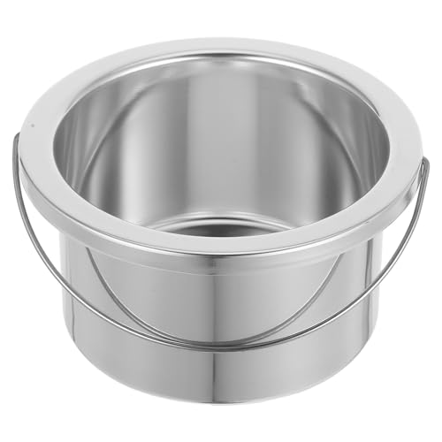 MINAOLULUS Olla Interior de Aluminio para Cera Derretida de 500ml con Diseño de Mango Conveniente y Alta Eficiencia para Uso Profesional en Salones de Depilación