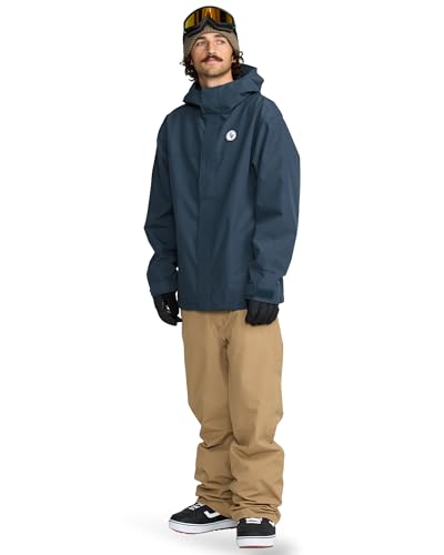 Image of Volcom Men's Buckthreeeighty Snowboard Jacket - 10k Waterproof 2-layer Shell, Zip Tech