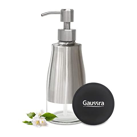 Gaussra Soap Dispenser with Non-Slip Coaster Cover