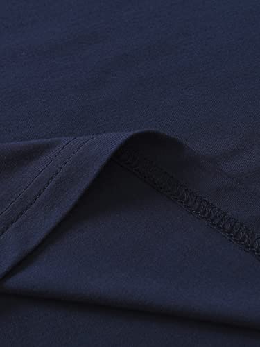 Image of Latuza Men's Viscose Sleep Shirt Soft V-Neck Pajama Tops 3 Pack