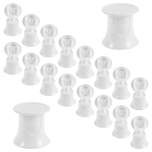 MUSISALY Tapa Abatible de Plástico para Pasta de Dientes 25 Mm, Pack de 50 Unidades, Cierre Hermético, Repuesto para Tubos de Dentífrico, Accesorio Práctico para Higiene Bucal y Viaje