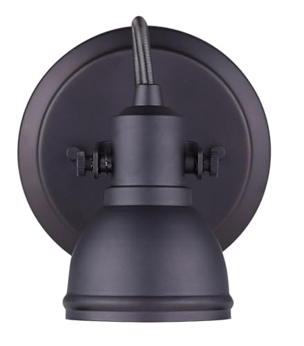 Image of CANARM ICW622A01ORB10 LTD Polo 1 Light Ceiling /Wall, Oil Rubbed Bronze with Adjustable Head , Oil-rubbed Bronze