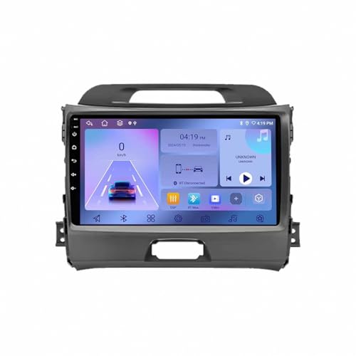 Radio de coche para Kia Sportage 3 SL 2010-2016, navegador GPS 2 DIN, 4 núcleos 1G+32G