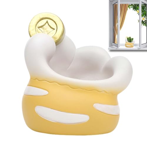 Erconsso Macetas Bonitas para Interior | Decoración De Escritorio En Forma De Pata De Gato - Maceta Decorativa para El Hogar,para Amantes De Gatos Jardineros Estudiantes Oficina Hogar Dormitorio