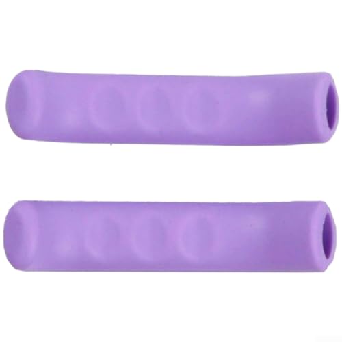 NexRen Lot de 2 paires de protections antidérapantes en silicone pour levier de frein pour vélo et scooter électrique (2 violets)