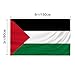 Palestinian flag 3x5 FT Palestine flag Polyester outdoor indoor Canvas Header and Double Stitched with two Brass Grommets
