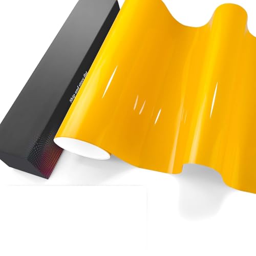 PPF Film de protection peinture jaune tournesol brillant auto-cicatrisant vinyle 4.8x1.5m