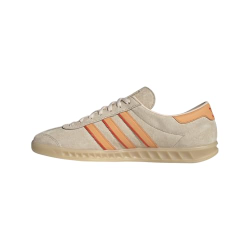 adidas Mens Hamburg 24 Lace Up Sneakers Shoes Casual - Beige, Orange - Size 11 M3