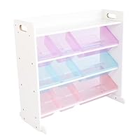 Humble Crew Unicorn Toy Storage Organizer with Shelf