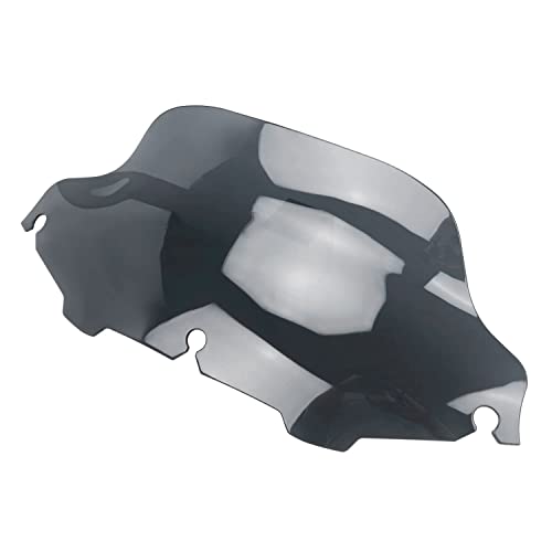 Image of 8 inch Smoke Tint Windshield Windscreen Wind Splitter Compatible for 96-13 Harley Davidson Touring Street Glide Electra Glide FLHTCU Ultra Classic Glide FLHT FLHX FLHXS FLHTK Tri Glide 1996-2013